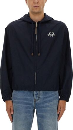 Moschino Navy Blue Hood Jacket