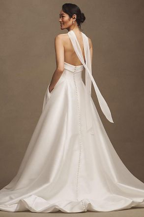 Jenny Yoo Chiffon Neck Scarf