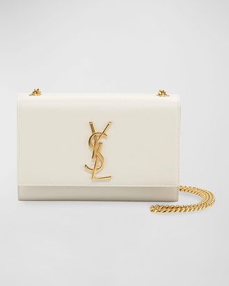 Saint Laurent Kate Small YSL Crossbody Bag in Grained Leather