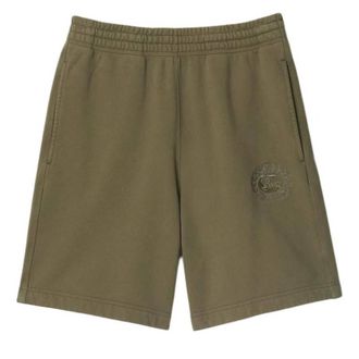Burberry EKD Embroidered Cotton Shorts, Size X-Large