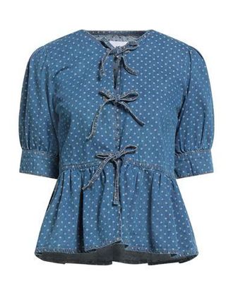 Ganni CAMISETAS Y TOPS - Camisas vaqueras en YOOX.COM