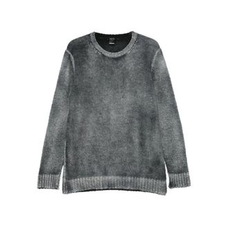 Avant Toi Frayed Crew-neck Sweater