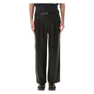 And Wander Pantaloni Larghi in Tweed Rewool - - Trousers - Uomo - Verde - M
