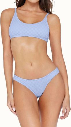 PQ Swim Dockside Basic Ruched Full Bottoms In Blue