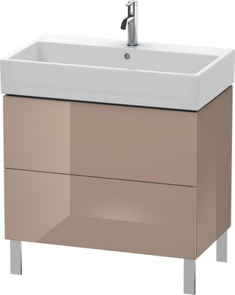 Duravit Unidad De Lavabo Duravit L-cube De Pie 78,4 X 45,9 Cm, 2 Extra&iacute;bles, Para Vero Air 235080, Color: Cappuccino Laca Alto Brillo - Lc677708686