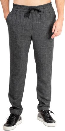 Natori Mens Plaid Drawstring Pajama Bottoms