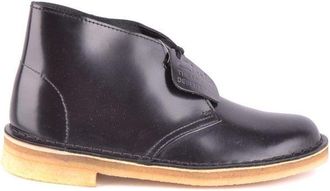 Clarks Zwarte Leren Veterschoenen