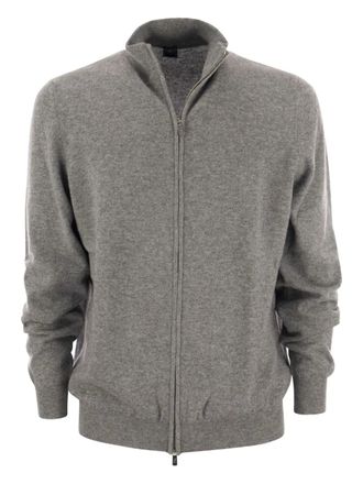 Fedeli Favonio vest met hoge hals en rits - Grijs