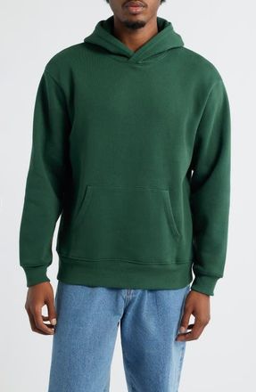 BP. Fleece Hoodie in Green Pinecone at Nordstrom, Size Medium