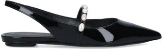 Stuart Weitzman Pearl Detail Slingbacks - Black
