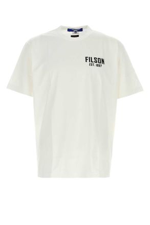 Junya Watanabe Mens White Cotton T-shirt - Ivory - Size Medium