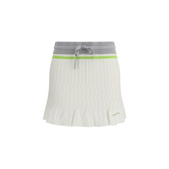 Casablanca White Cotton Mini Womens Skirt