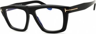Tom Ford Blue Light Block Rectangular Unisex Eyeglasses FT6059-B 001 54