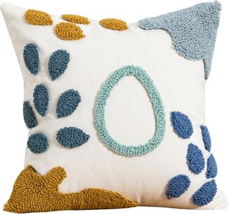 OEM Funda De Almohada N&oacute;rdica Contempor&aacute;nea De Poli&eacute;ster Suave - Azul