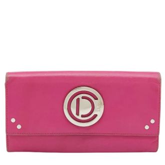 Dior Pre-owned Wallets, female, Pink, Size: ONE SIZE Pre-owned Leather wallets