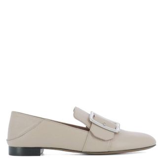 Bally Janelle Buckle Leather Loafers