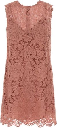 Dolce & Gabbana Pink Lace Dress