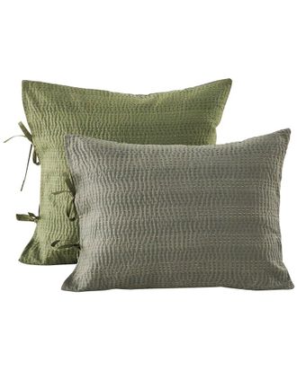 Melange Home M&eacute;lange Home Hand-Stitched Reversible Kantha Sham Set