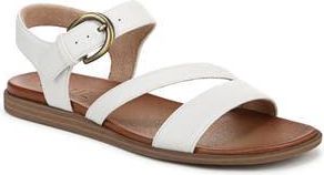 Naturalizer Jayvee Ankle Strap Sandal in White Faux Leather at Nordstrom Rack, Size 7.5