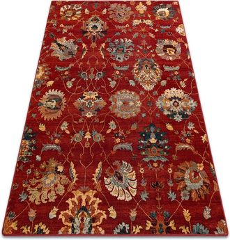 RugsX Wool carpet superior latica ruby red 135x200 cm