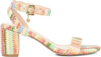 Dune London Ladies MEMEE Mid Block Heel Sandals Size UK 5 Block Heel Heeled Sandals