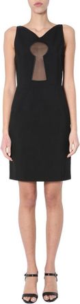 Moschino Fitted Pencil Dress With Keyhole Cutout