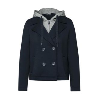 Cecil Dames, Mantels, Blauw, Maat: XL