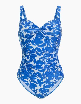 Regatta Womens Regatta Womens/Ladies Sakari Fleur Bloom Tummy Control One Piece Swimsuit - Blue - Size: 10 uk