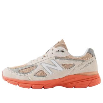 New Balance 990v4 Made in USA Moonbeam Tangerine Heat Orange U990MO4