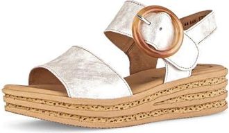 Gabor Ankle Strap Platform Wedge Sandal in Puder at Nordstrom, Size 10.5Us