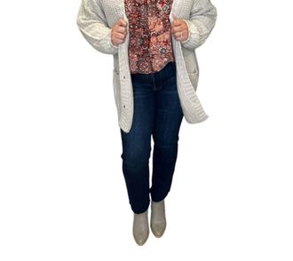 Saltwater Luxe Cozy Chunky 3 Button Cardigan In Natural