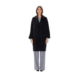 Max Mara Dames, Mantels, Zwart, Maat: S Wol