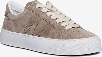 Moncler Niedrige Schn&uuml;rsneakers aus Wildleder Monaco2