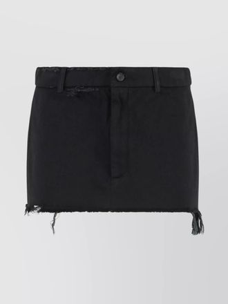 Balenciaga wool mini skirt