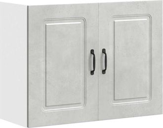 vidaXL Kitchen Wall Cabinet Kalmar Concrete Grey Engineered Wood Vidaxl