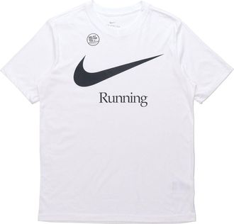 Nike Dri-FIT Logo Printing Sports Quick Dry Short Sleeve White DB5590-100
