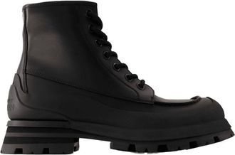 Alexander McQueen Tread Ankle Boots