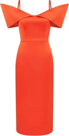 DAVID KOMA Abito con spalle scoperte - Arancione