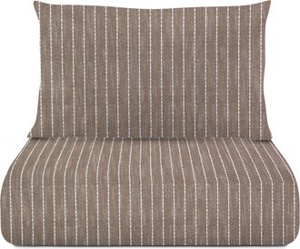 KASANOVA Parure copripiumino singolo cotone marrone Skye