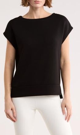 Zella Whisper Knit T-Shirt in Black at Nordstrom Rack, Size X-Small