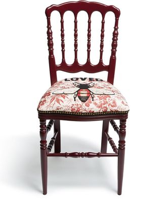 Gucci Stoel met borduurwerk - Rood