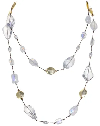 Margo Morrison Vermeil Gemstone Necklace