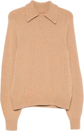 Khaite Jackson Sweater - Dames - Polos - Beige - S - Wol - Tops