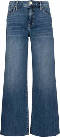 Kut from the Kloth Womens Meg Wide Leg Jeans In Medium Wash