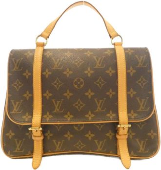 Louis Vuitton Brown Coated Canvas Backpack (Pre-Owned)