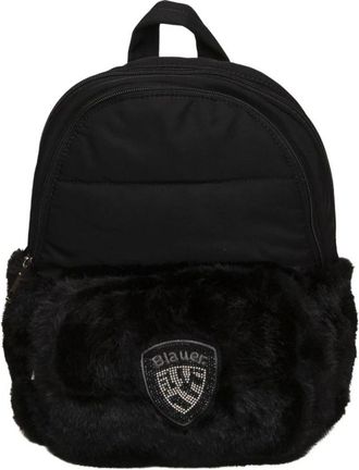 Blauer Zaino con placca decorativa - - Bags - Donna - Nero - ONE SIZE