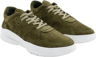 Filling Pieces Mens Sneaker Green Suede Rubber