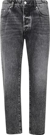 Icon Denim Los Angeles Medium Blauwe Straight Leg Jeans - Heren - Slim Fit Jeans - Grijs - W36 - Denim - Jeans