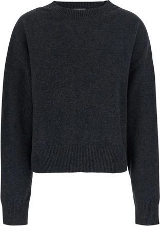 Mauro Grifoni Wool Cashmere Trui - Dames - Ronde hals truien - Grijs - S - Wol - Truien & Vesten