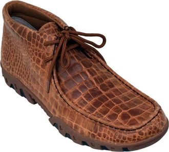Ferrini Mens Belly Rogue Print Casual Boots In Brown